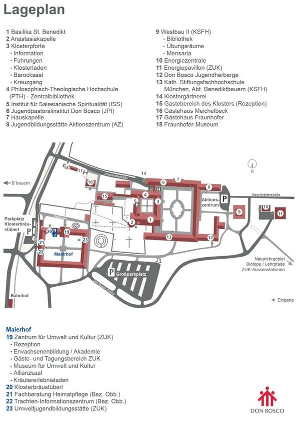 Lageplan Kloster